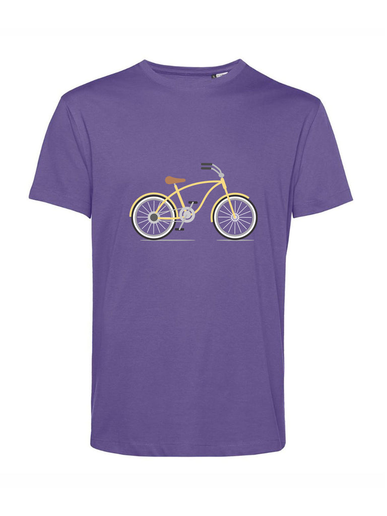 Maglietta viola con bicicletta